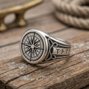 anillo plata nordico masculino runas nordicas